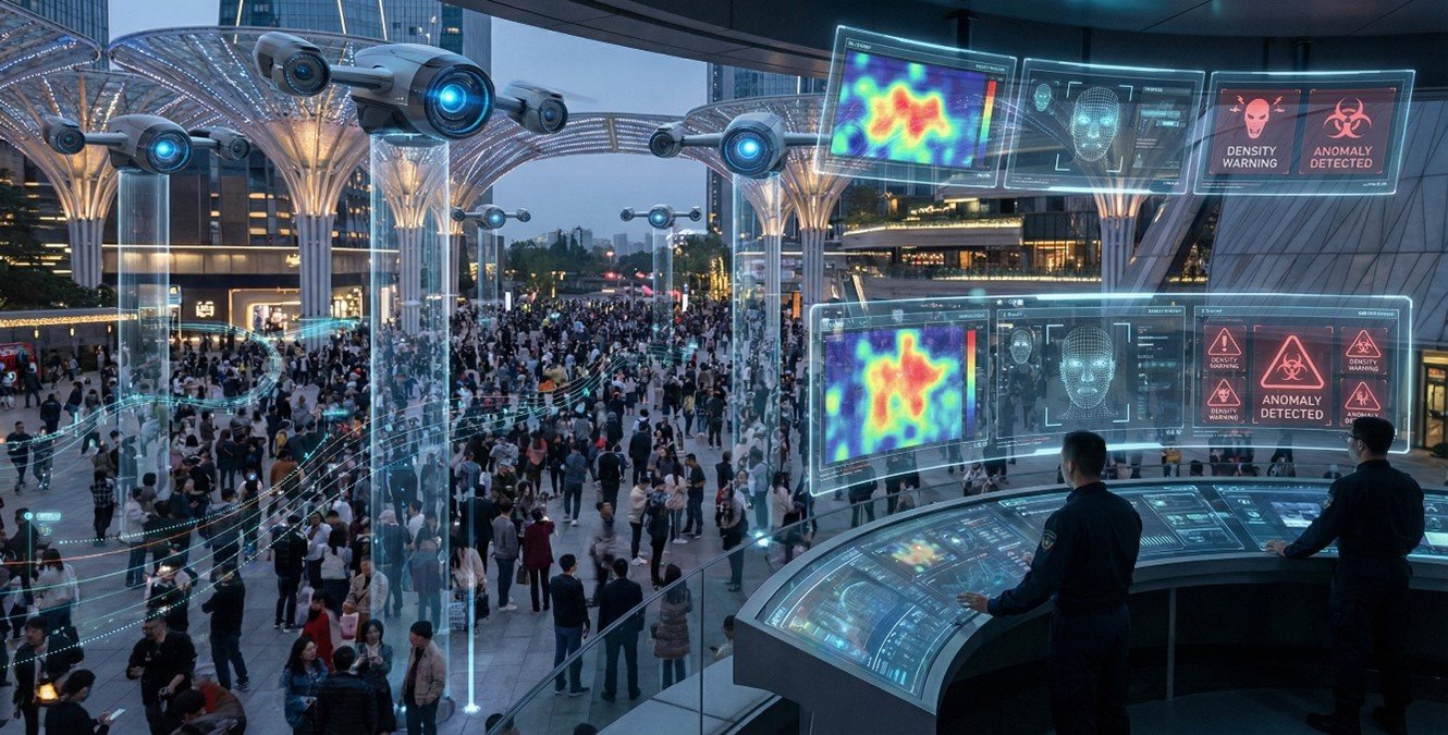 AI and IoT-Based Frameworks for Real-Time Crowd Monitoring and Public Security in Smart Cities